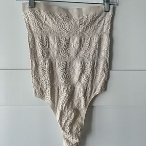 Urban Outfitters Out From Under White Thong Bodysuit Size Medium